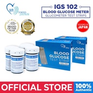 Indoplas Elite Tokyo Japan IGS102 Blood Glucose Meter Glucometer Test Strips - 100 pcs (2 boxes)