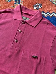 日本製 Nigel Cabourn burgundy polo shirt 酒紅色 馬球衫 46號