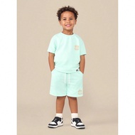 Bộ đồ liền thân hai mảnh trẻ em Summer Good Vibes Club Logo cây cọ Áo phông quần short thường ngày c