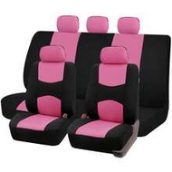 9pcs/4pcs Set Fabric Car Seat Covers Cushion Universal Auto Accessories Interior Decor, Women Design