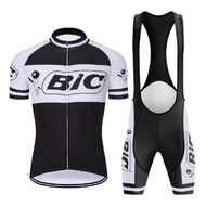 NEW Men BIC Team Cycling Jersey Set 2023 Summer Short Sleeve Breathable Bicycle Cycling Clothing MTB