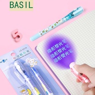 BASIL Invisible Pen With Refills, Mysteriously Disappearing Led UV Lamp Cute Invisible Marker, Creat