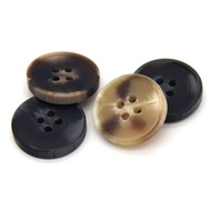 18/20/25/30mm Big Imitation Horn Resin Buttons For Sewing Men's Suit Coat Blazer Black Brown Beige Handmade Decorations