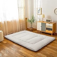 Safety Certification Japanese Floor Futon Mattresses,Foldable Cushion Mats,Japanese Floor Mattress Thick Tatami Mat Can Be Rolled Up,Breathable 10cm Thick Futon Mattress