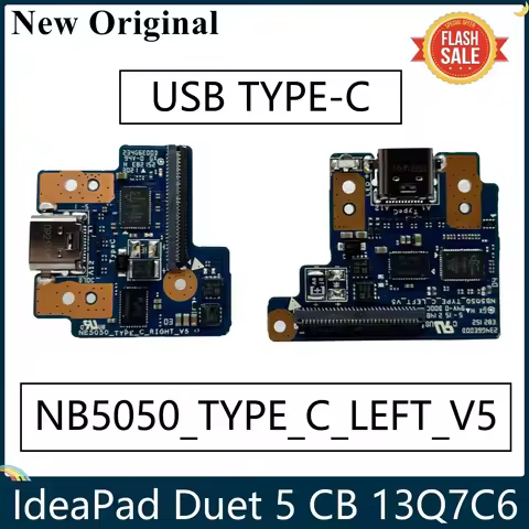 LSC Original For Lenovo IdeaPad Duet 5 CB 13Q7C6 Chromebook USB TYPE-C Charger Chargering IO Board N