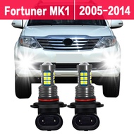 2X Car LED Fog Light Bulb For Toyota Fortuner MK1 2005 2006 2007 2008 2009 2010 2011 2012 2013 2014 