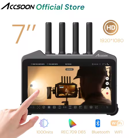 Accsoon CineView M7 Pro 1080p 4K 7” LCD touch screen Monitor 3D lut REC709 1000Nits HDMI SDI USB-C f