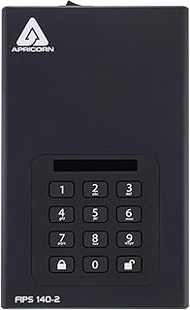 Apricorn 20TB Aegis Desktop Padlock FIPS 140-2 Validated 256-Bit Encrypted Hard Drive (ADT-3PL256F-2