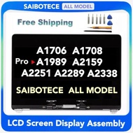 SAIBOTECE LCD Screen Brand New For A1706 A1708 A1989 A2159 A2251 A2289 A2338 Laptop Retina Full Disp