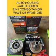 WAVE125 AUTO HOUSING AUTO SHOES COMBO KULIT AUTO TAIKOM RACING 2IN1 FOR WAVE125 WAVE125S WAVE125R WA