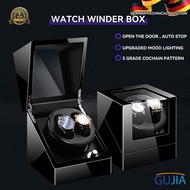 K.T Watch Winder Box Automatic Winding Luxury Watches Storage Boxes Household Mechanical Watch Rotator JD