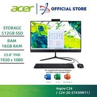 ACER ASPIRE C24-2G-57430W11 23.8" ALL-IN-ONE DESKTOP PC ( R5-7430U 16GD4 512SSD / 23.8" FHD / W11H /