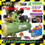 SWAN SVP-203 / SVP203 106L 3HP Air Compressor 2.2kW 650RPM