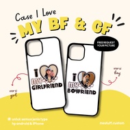 HP [Model 3] Custom Case I Love My Boyfriend & I Love My Girlfriend For All Types of Android And iPh