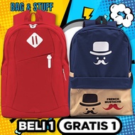 BUY 1 GET 1 FREE -SONIC SCHOOL BACKPACK FOR JUNIOR HIGH SCHOOL, HIGH SCHOOL, VOCATIONAL SCHOOL + FRE