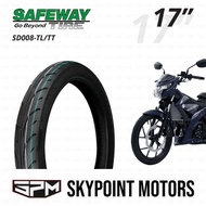 ■ SAFEWAY MOTORCYCLE TUBELESS TIRES 17" WITH FREE SEALANT AND PITO