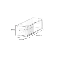 TSM Clear Transparent Storage Box Sets | Stackable Drawer Box | Refrigerator Storage Box | Cosmetic 