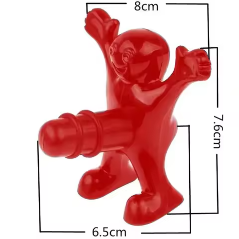 Red Creative Villain Wine Tool Spoof Open Beer Little Red Man Wine Cork Opener Valentine's Day Chris