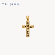 TSL | 謝瑞麟 -  999/24K Pure Gold Cross Pendant - DM021B