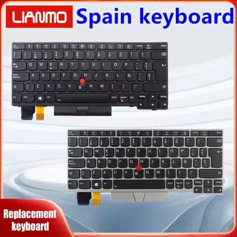 Spain Notebook Keyboard Suitable for Lenovo ThinkPad X13 Gen1 L13 Gen2 S2 Gen6 L13 Yoga Gen2 Keyboar