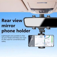 🔥RDY STOCK🔥In Car Rear View Mirror Mount GPS DVR Car Phone Holder 360 Degree Rotated Grip Phone Hold