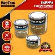 Sherman Solvent Cement 400cc 200cc 100cc