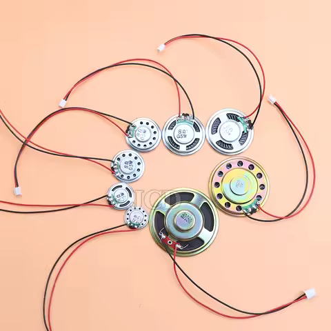 1 piece New ultra-thin speaker 8 ohms 0.5 watt speaker diameter 20/23/28/30/36/40/57mm PH2.0 termina