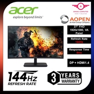 Acer Aopen 27HC5RP 27'' FHD 165Hz Curved Monitor ( 2 HDMI, DP, 3 Yrs Wrty )