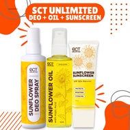 SCT Unlimited Sunflower Deo Spray 60ml 120ml Whitening Underarm Care Anti Odor Fresh Glow Deo Mist