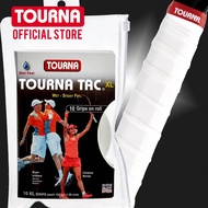 TOURNA TAC กริปพันด้ามเทนนิสและแบด แบบหนึบ 10 ชิ้น - Tour Pack 10 XL grips on roll Tennis & Badminto