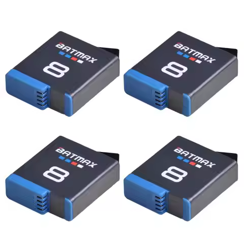 4Pcs 1680mAh for Gopro Hero 8 Black Battery Pack Akku AHDBT-801 Hero 8 Black Gopro Accessories