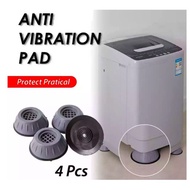 (HEAVY DUTY) 4pcs Anti Vibration Pads Washing Machine Rubber Mat Feet Machine Leg Support Pad 洗衣机底座 冰箱托架
