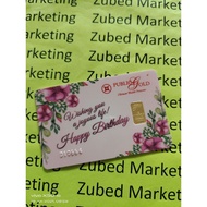 Emas Gold Bar Public Gold Birthday 1 Gram 999.9 Birthday Public Gold 1g Readystock