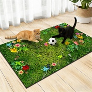 [New Product] 3D Lawn Feeding Mat Pet Cat Cat Food Special Mat Water Absorption Splashproof Placemat