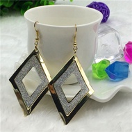 Summer Exaggerated Luxury Frosted Long earrings European American Exaggerated Personality Exaggerate