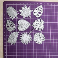 9PC Leaves Metal Cutting Dies Paper Embossing Stencil Scrapbooking Greeting Card DIY Handicraft Die 