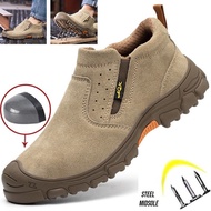 Safety Shoes Safety Boots Steel Toe Shoes Slip-On Work Shoes Breathable Casual Work Shoes Electric Welder Shoes Anti-Smashing Shoes Protective Shoes Wear-Resistant Work Shoes Anti-