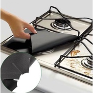 4 Pcs/set Gas Stove Mat Hob Range Protectors Non Stick Gas Stove Burner Covers Reusable Cooker Protector for Kitchen Easy To Clean Dishwasher Safe