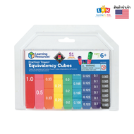 [อายุ 6+] ชุดเรียนรู้เศษส่วนและจํานวนเต็มจากหอคอยลูกบาศก์เศษส่วน (Fraction Tower Cubes : Equivalency