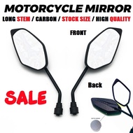 honda beat fi Motorcycle Side Mirror dahon type Carbon &amp; long stem standard size accessories