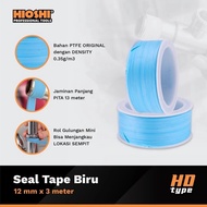 HIOSHI /HST005A/Seal Tape Mini/biru/ Pipe InsulationPTFE/ Water Faucet 12mm/3meter/0.35g/m3 - HD
