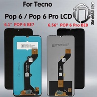 For Tecno Pop 6 BE7 LCD Display Touch Screen Digitizer Assembly For Pop 6 Pro BE8 LCD