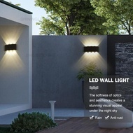 LAMPU DINDING 12LEDS LAMPU DINDING LED OUTDOOR MINIMALIS HIAS TAMAN