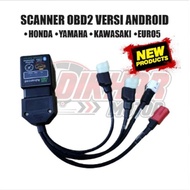 NEW UPDATE SCANNER ANDROID OBD2 MOTOR universal Alat cek kode kerusakan motor