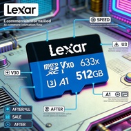 High Speed Camera Lexar 633x 8 16 32 64 128 GB 256 512 1TB Memory SD Card TF Micro CCTV