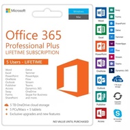 Microsoft Office 365 Pro Plus Lifetime Subscription for 5 Devices PC | MAC
