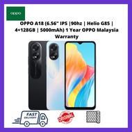 OPPO A18 (6.56" IPS | 90hz | Helio G85 | 8MP | 4+128GB | 5000mAh ) 1 Year OPPO Malaysia Warranty