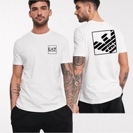 Ea7 AX Casual Short Sleeve Fashion Full Matching Men's T-Shirt Men Women Same Style
