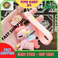 Plush cute/ Rainbow Keychain unicorn / keychain lanyard / 钥匙扣独角兽 /Rainbow colour unicorn/cute unicor