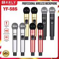 ERRLY Mic Karaoke Michrophone Wireless Rechargeable With Receiver System YF58 YF58S Set Mikrofon Pen